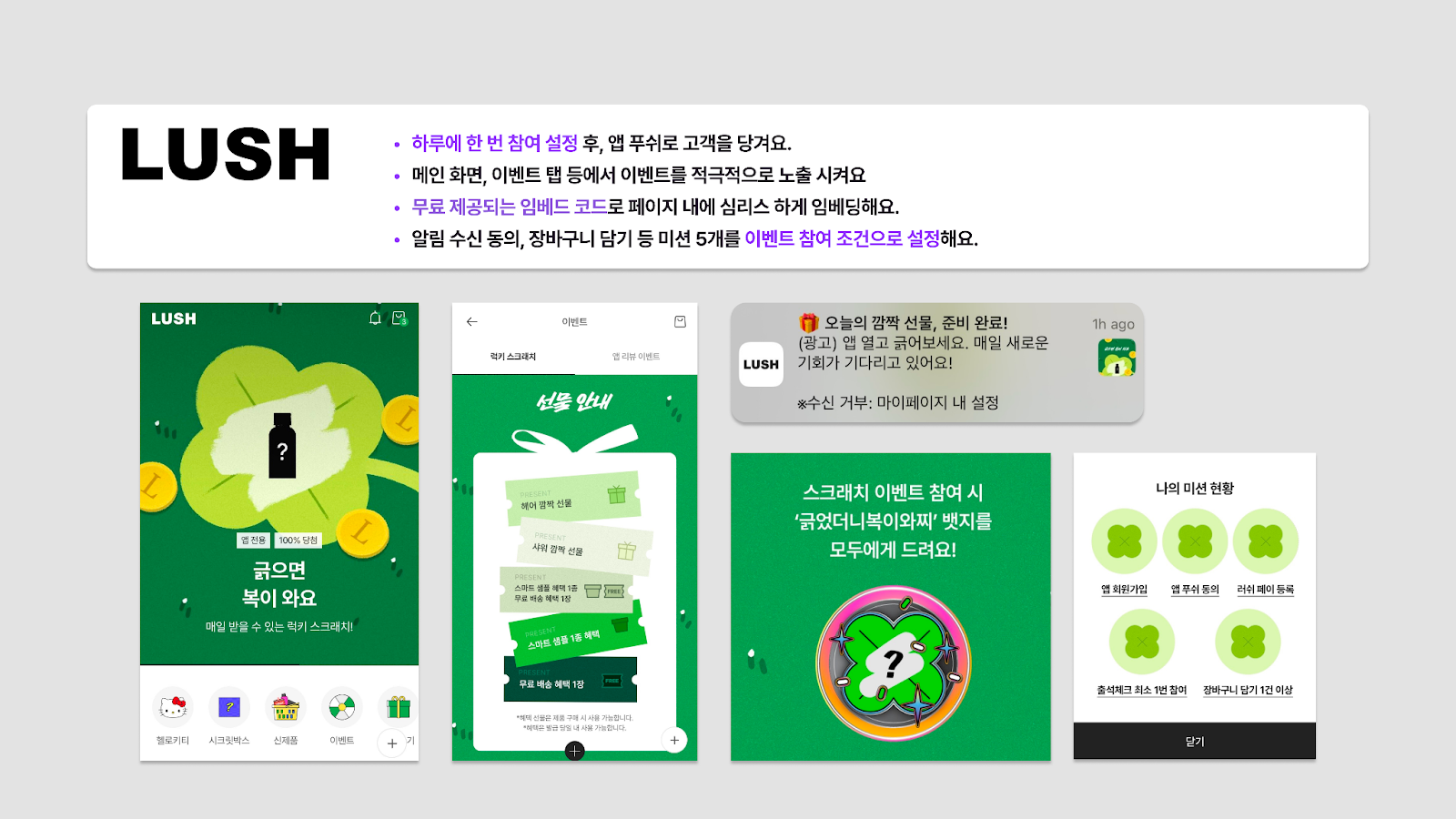 유저 인게이지먼트를 가장 효과적으로 높이는 콘텐츠